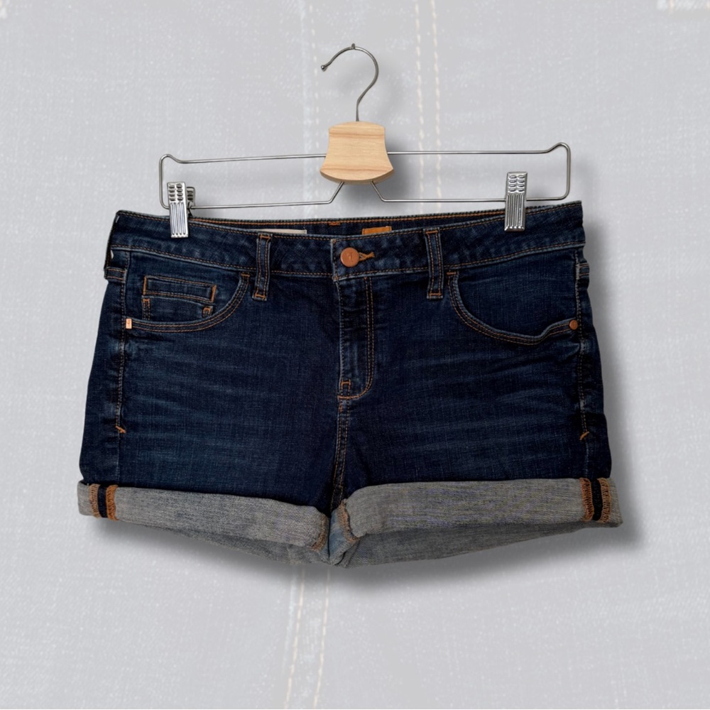 Pilcro and the Letterpress Dark Blue Jean Shorts